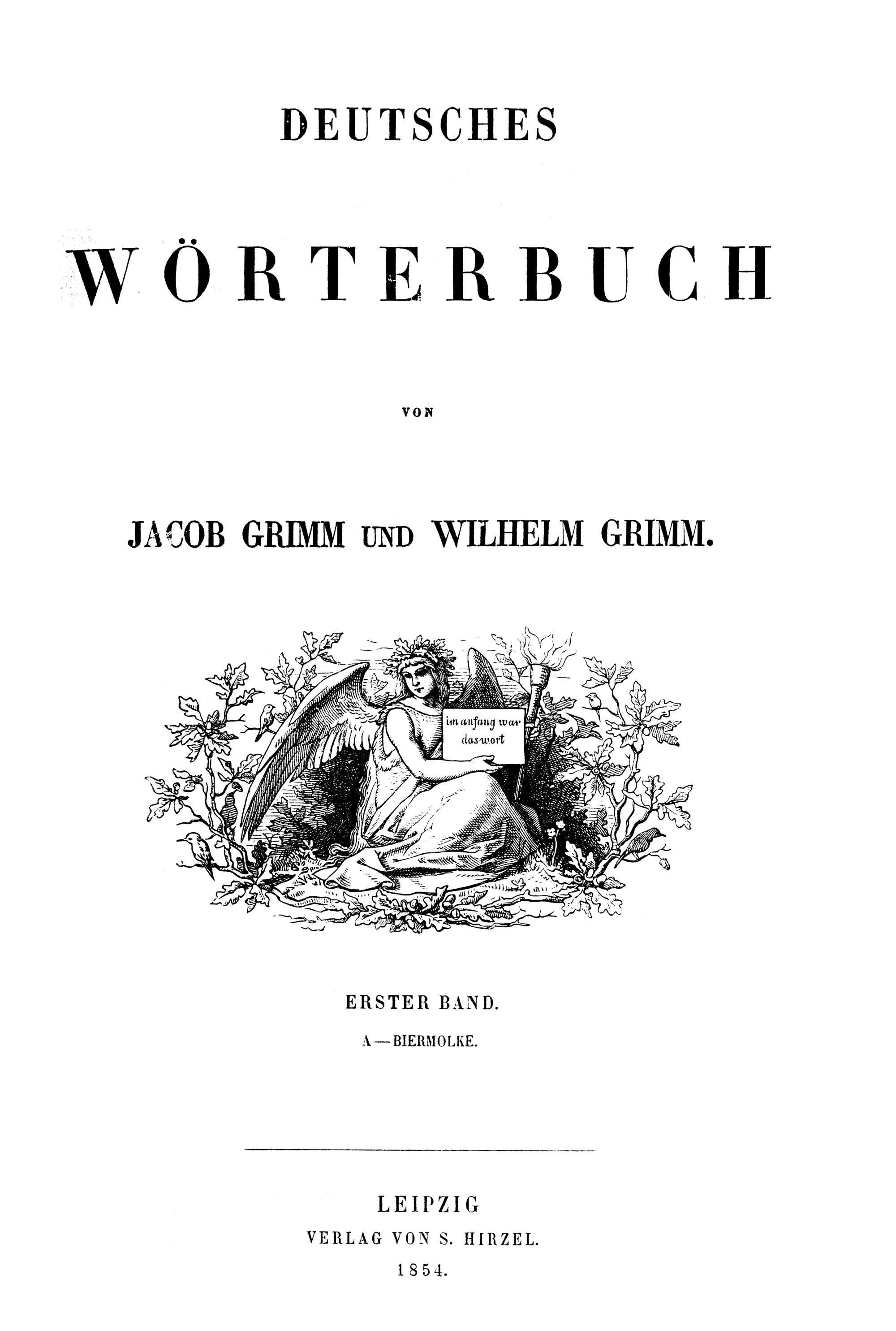 Titelblatt Deutsches Wörterbuch